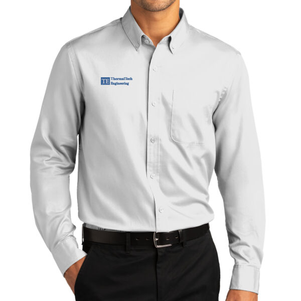 Port Authority® Long Sleeve SuperPro React™ Twill Shirt Thumbnail