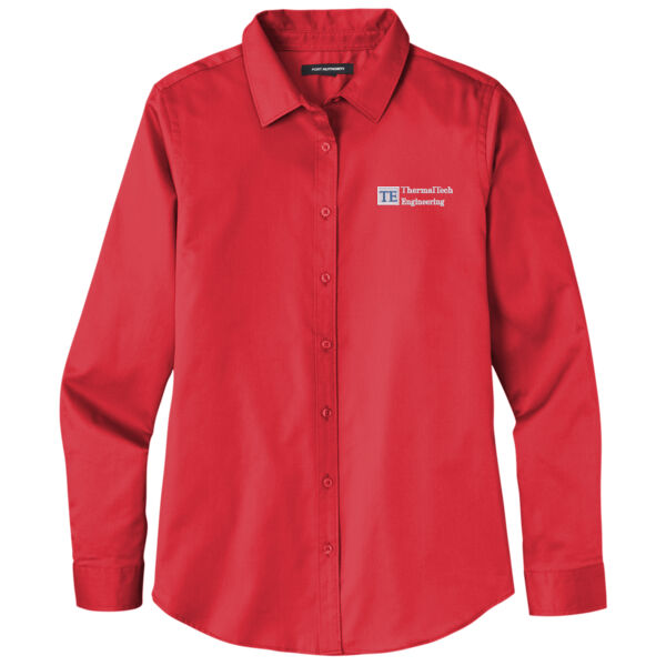 Port Authority® Women's Long Sleeve superPro React™ Thumbnail