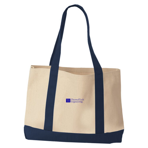 Windward Large Cotton Canvas Classic Resort Tote Thumbnail