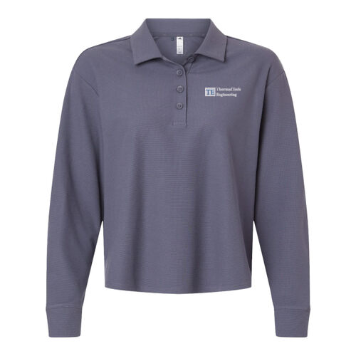 Women's Beyond Long Sleeve Loose Polo Thumbnail