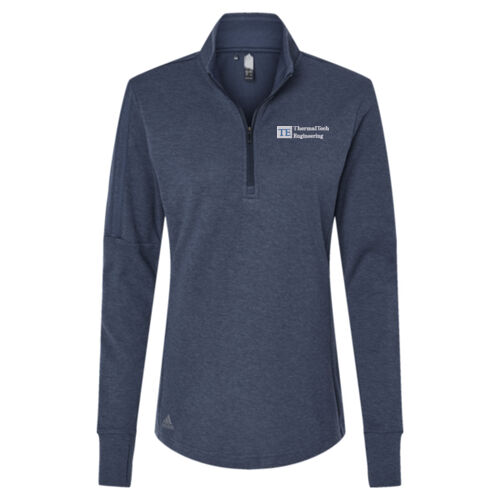 Adidas Women's 3-Stripes Quarter-Zip Sweater Pullover Thumbnail