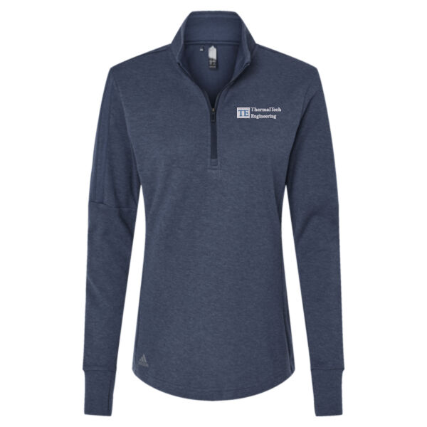 Adidas Women's 3-Stripes Quarter-Zip Sweater Pullover Thumbnail